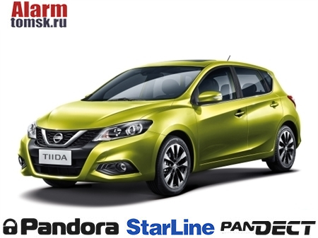 Установка сигнализации на Nissan Tiida - подключение автосигнализации Starline A91