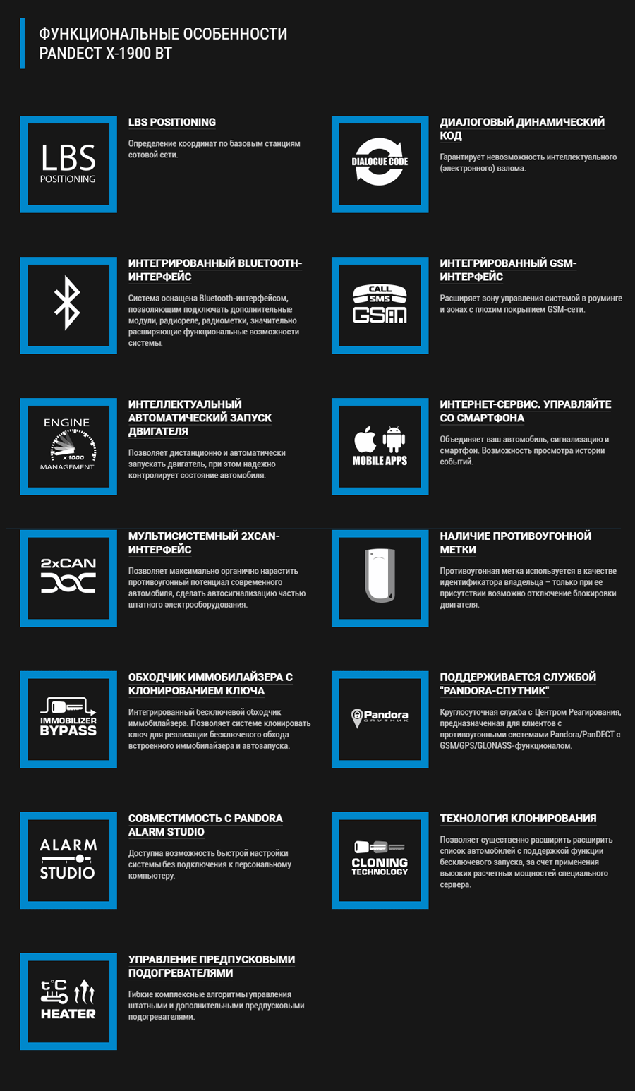 Пандора 1900bt цена сигнализация инструкция по применению